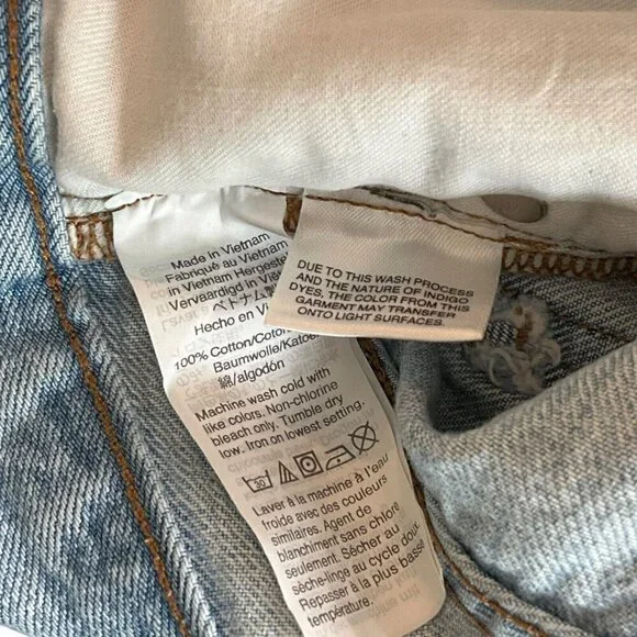 Madewell Women's 26 The Perfect Jean Shorts Light Blue Cut Off Pockets Casual - Picture 9 of 11